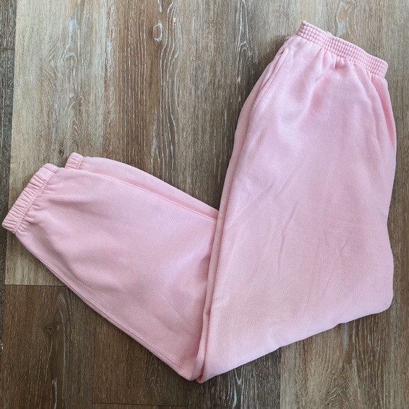 Vintage Pastel Pink Oversized Sweatpants Joggers - Picture 2 of 4
